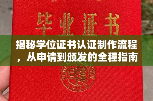 白河揭秘学位证书认证制作流程，从申请到颁发的全程指南