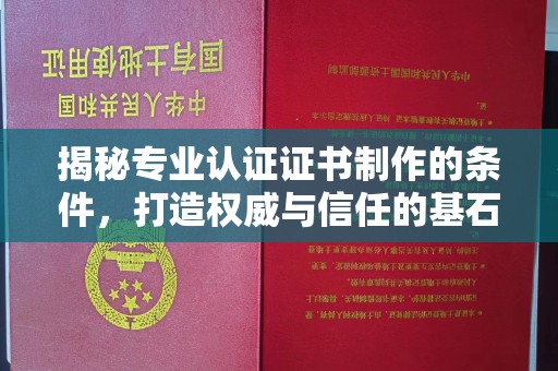 白河揭秘专业认证证书制作的条件，打造权威与信任的基石