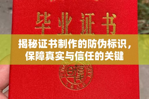 白河揭秘证书制作的防伪标识，保障真实与信任的关键